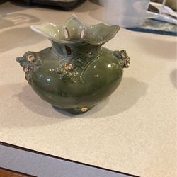 Antique German Porcelain Fairing Vase