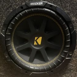2-10” Kicker Comp C In Dual 10” Box With Wire And 2 Line Converter 