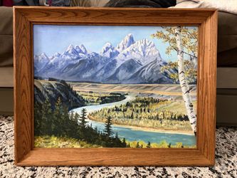 Wall Art: Gary T. Keimig 1968 Mountain Landscape Oil Painting