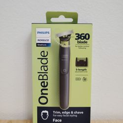 Philips Norelco OneBlade 360 Face Rechargeable Shaver & Trimmer (Brand New)