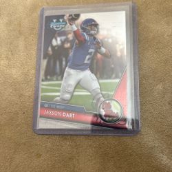 Bowman University Pre Rookie Card Jaxson Dart Ole Miss Football Card 
