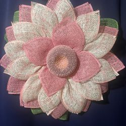 Pink Sunflower Wreath