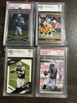 graded nfl cards 35 Graded Card Wall Display