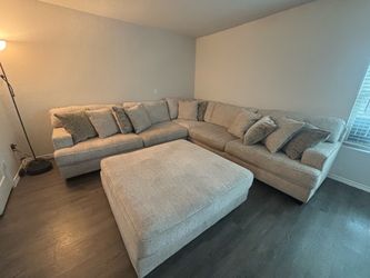 Large Sectional Sofa with Ottoman