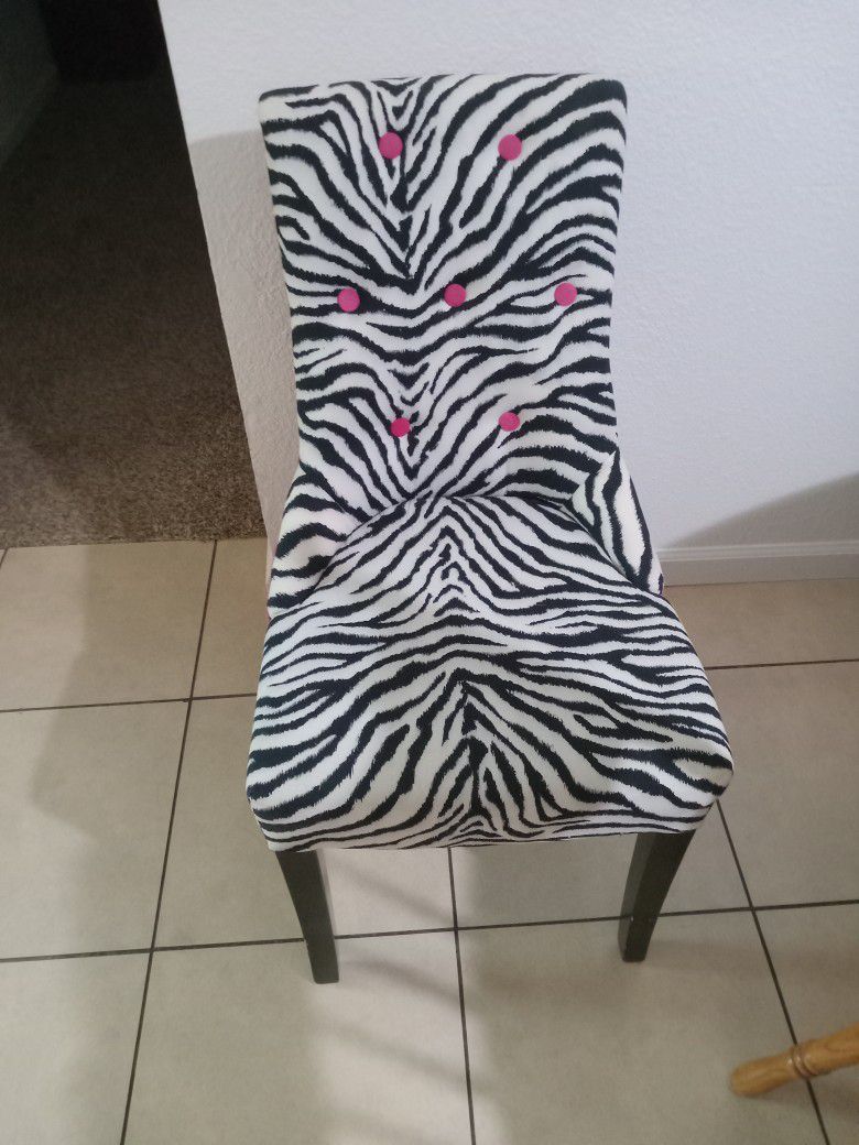 Zebra Print Chair 