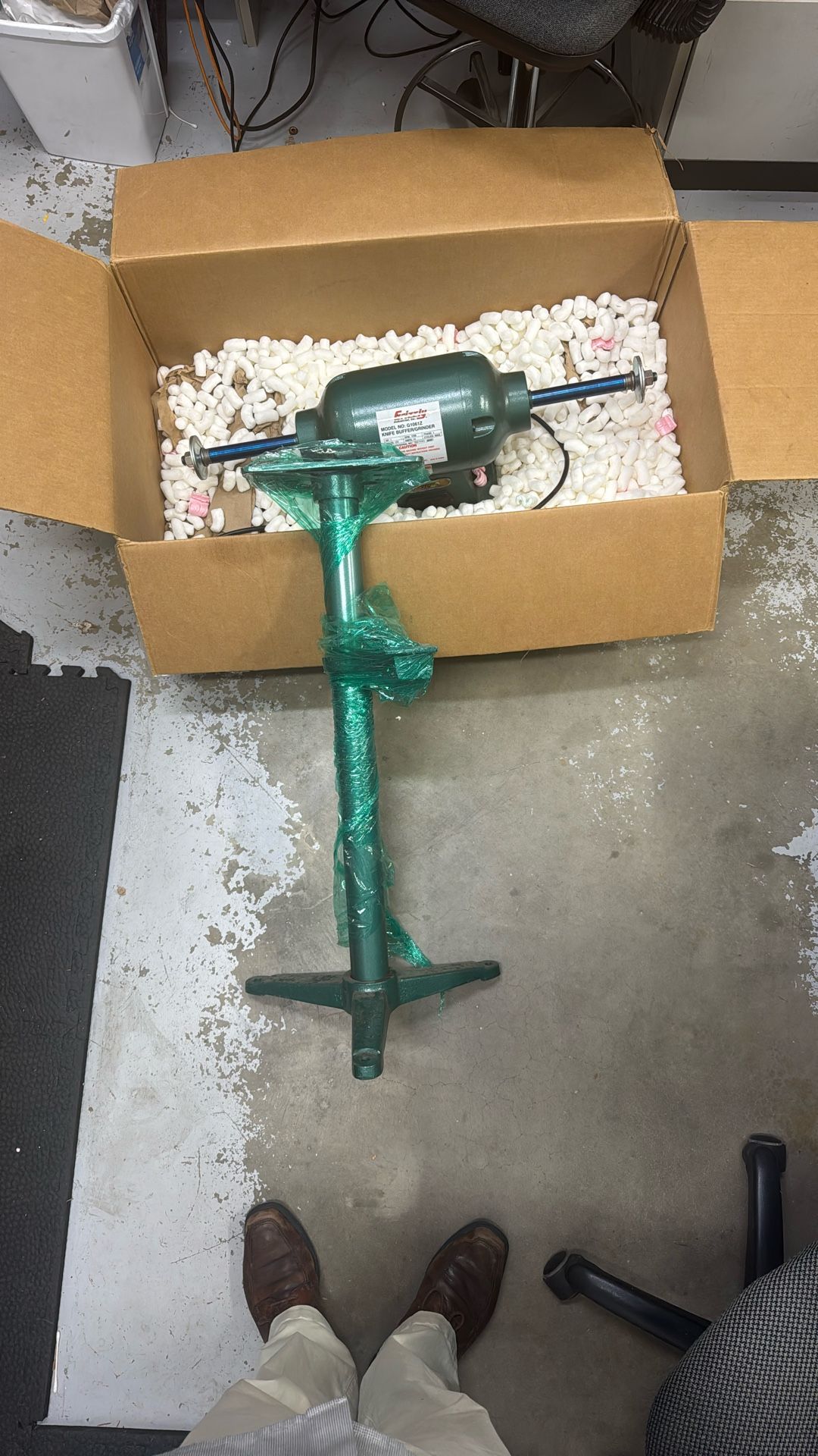 Buffer Grinder - Motor + Stand: GRIZZLY