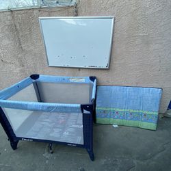 Navy play pen corralito de bebé 