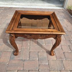 Beautiful wood carved End Table.