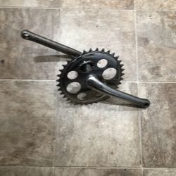 Schwinn Stingray 1967 Lucky 7 Sprocket Crank And Bearings