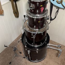 Toms, Kick drum, Snare Stand