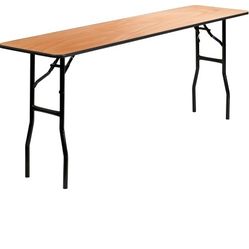 2ft X 6ft Wood Folding Tables