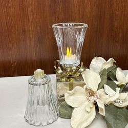 Home Interiors Vintage Clear Glass Votive Cups Candle Holders