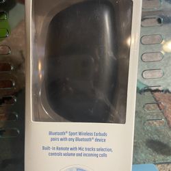These are sport wireless earbuds with Charging Case and Bluetooth brand new in the box