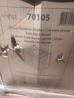 Outdoor kitchen 32in and sink cabinet 32in