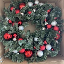Pottery Barn Faux Pine 24 Inch Holiday Wreath