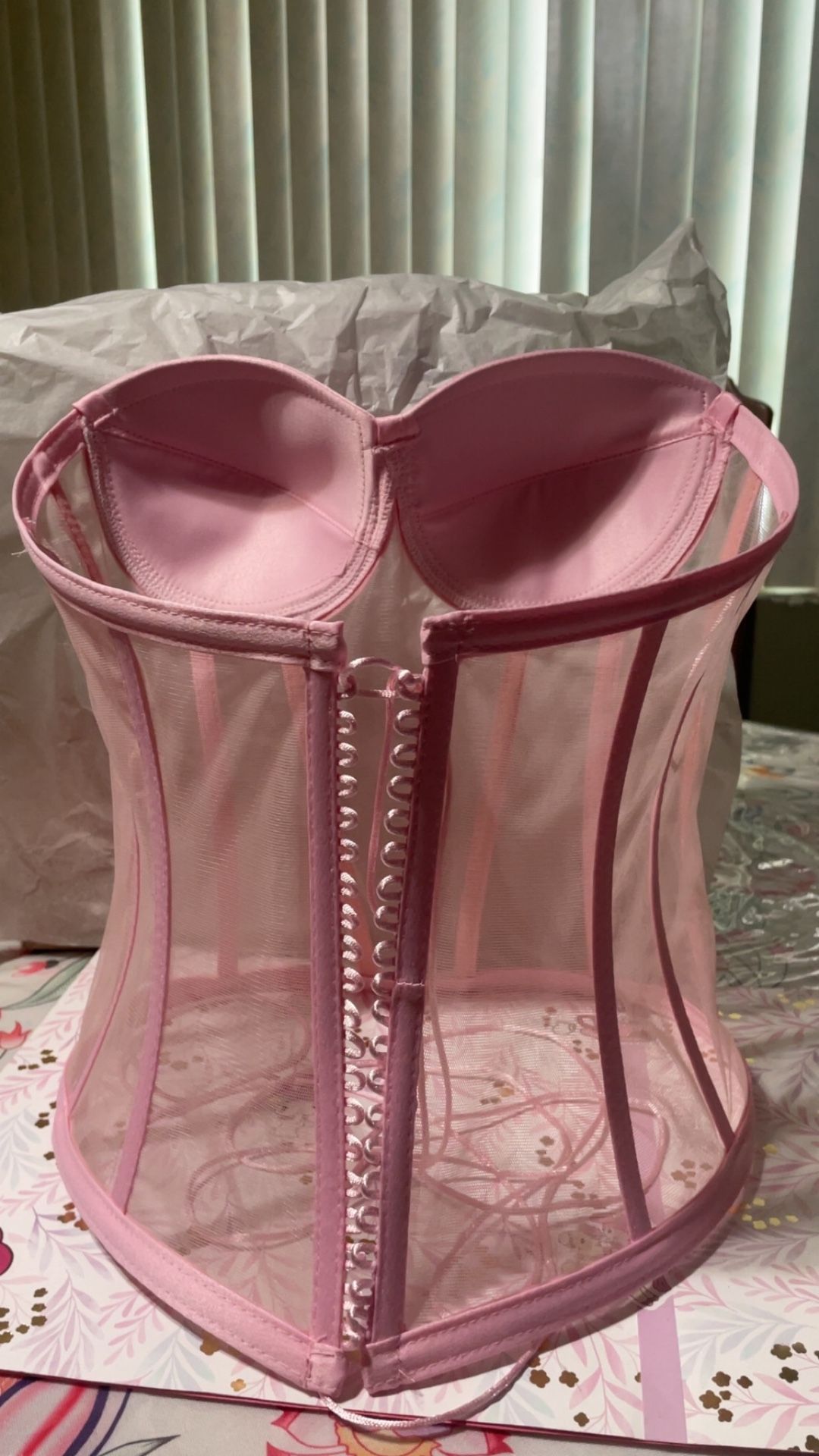 Transparent Pink Corset XS-S