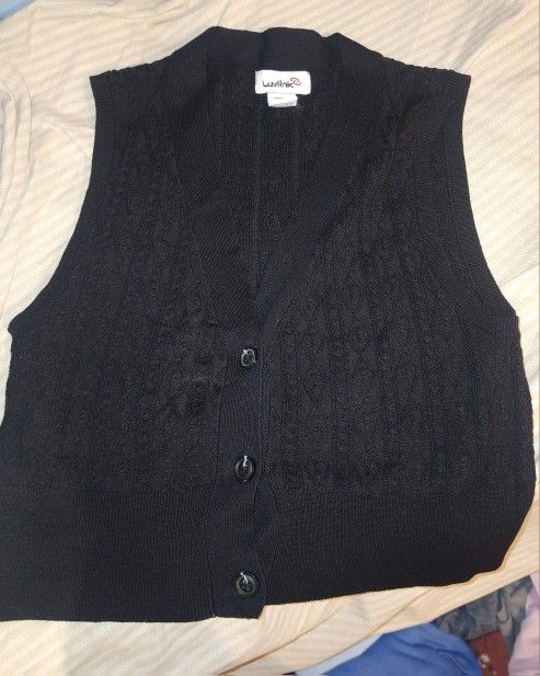 Black Vest Size M