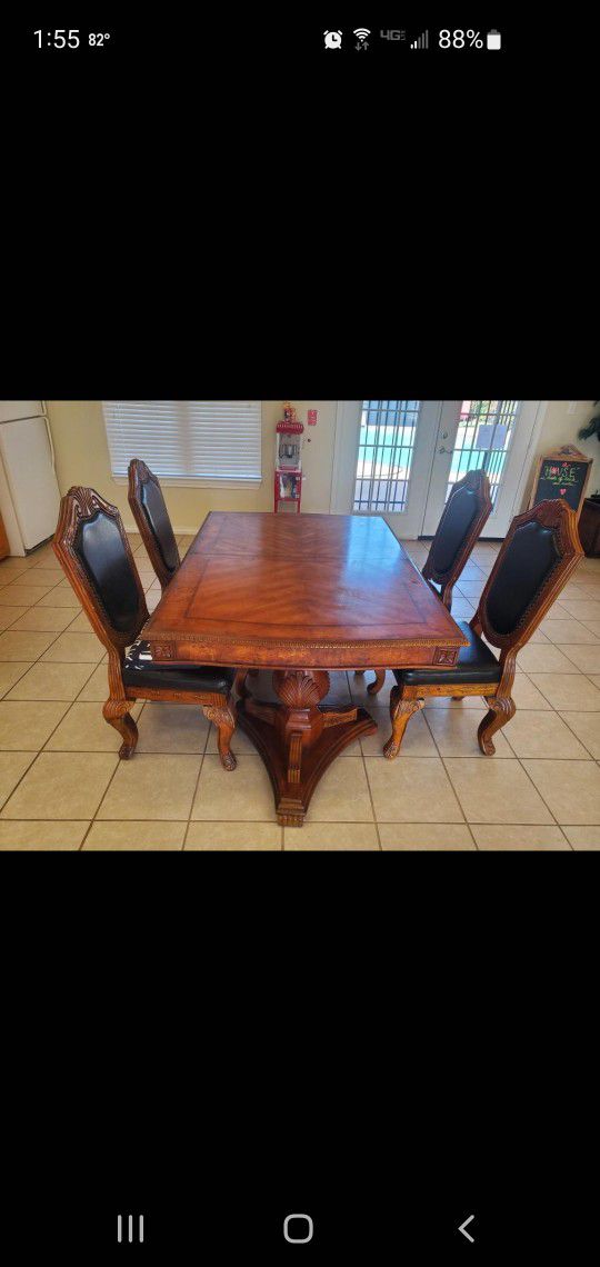 Big Antique Kitchen Table 