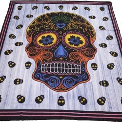 Skull Tapestry Wall Hanging Room Home Decor 