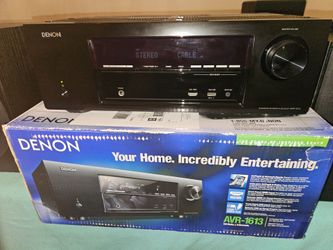 DENON AVR-1613 5.1CH Home Theater receiver bundle with remote & original Box