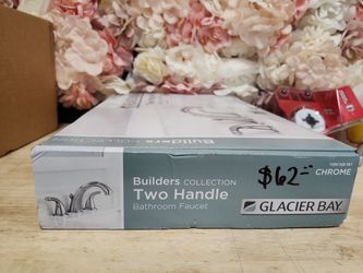 Glacier Bay
Builders 8 in. Widespread Double-Handle High-Arc Bathroom Faucet in Polished Chrome