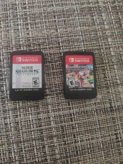 Nintendo Switch Games - Mario Kart 8 Deluxe & Super Smash Bros Ultimate