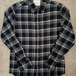 Weatherproof Vintage Since 1948 Flannel Plaid / Checker Black White Long Sleeve