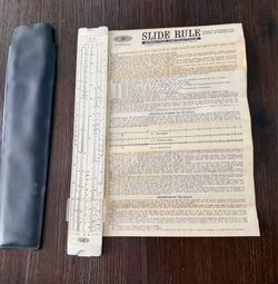 Vintage Acu-Math No. 400 Slide Rule – Complete with Original Instructions $60 – Pickup in Newport Beach