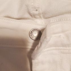 Levi's Woman's White Pants 711 Skinny 28