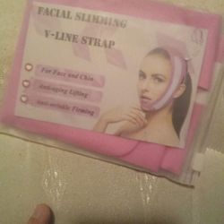 Facial Slimming Strap Face-Lifting Bandage -V Shape Line Lifting Double Chin Reducer, Chin Neck and Chin Lift for Women Eliminates Sagging Pink