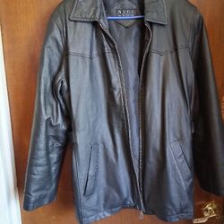 Womans Leather Jacket Size L