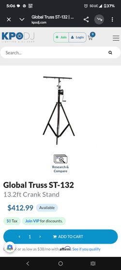 ST-132 Crank Stand (Global Truss)