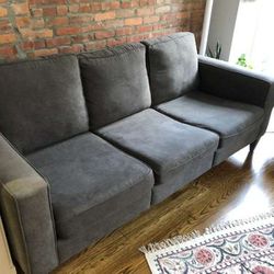 One King's Lane Velvet Gray Sofa
Delivery Available Locally