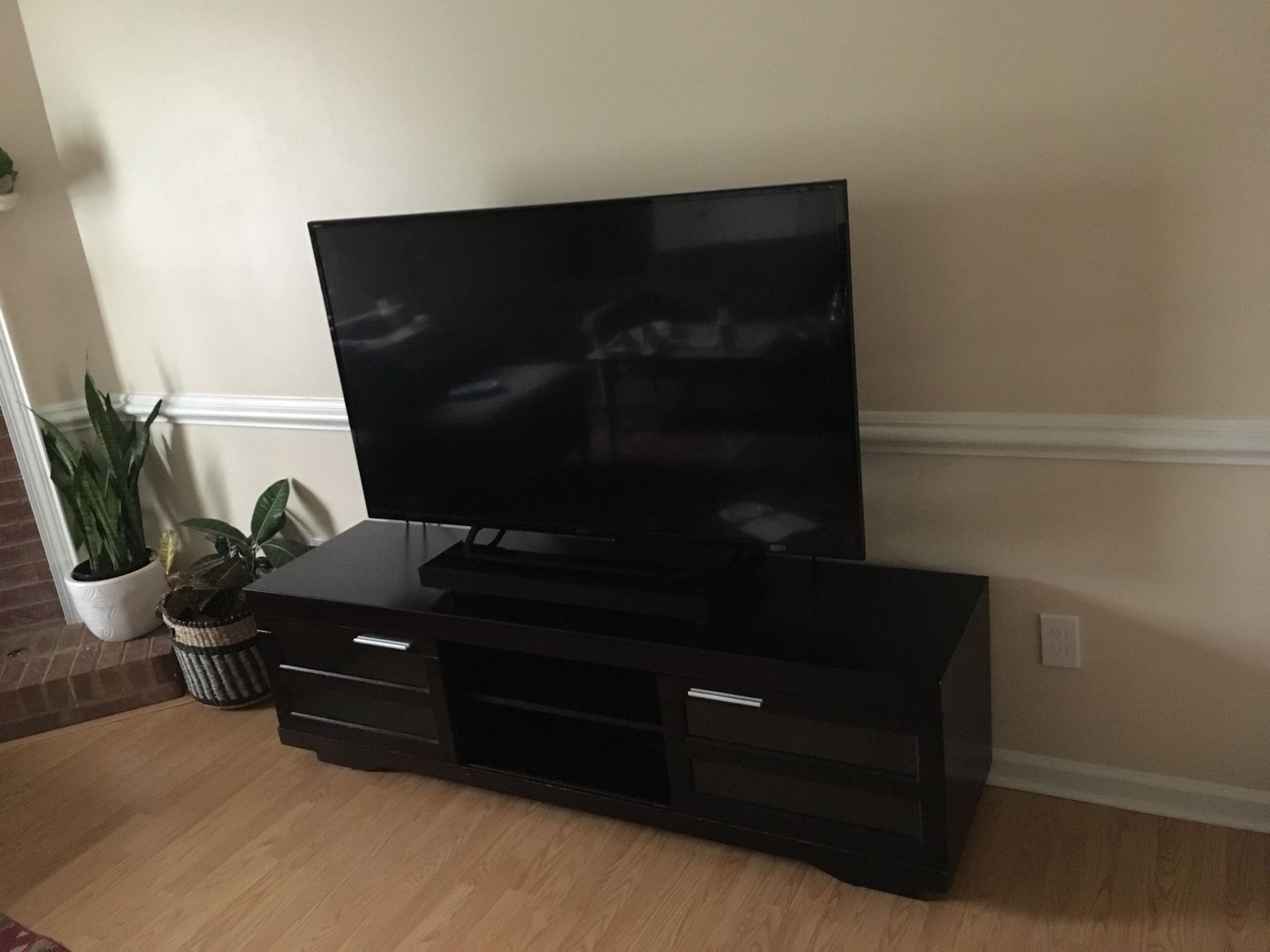 66-Inch Wood TV Bench, TV Stand
