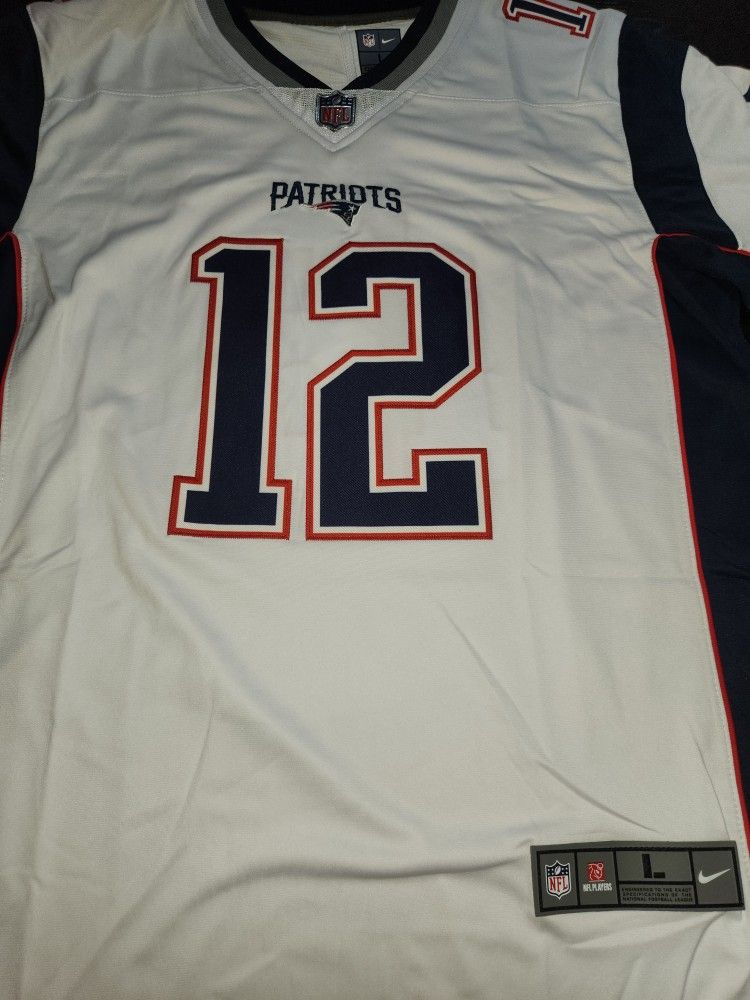 Tom Brady #12 New England Patriots Jersey White