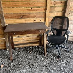 Desk And Chair 