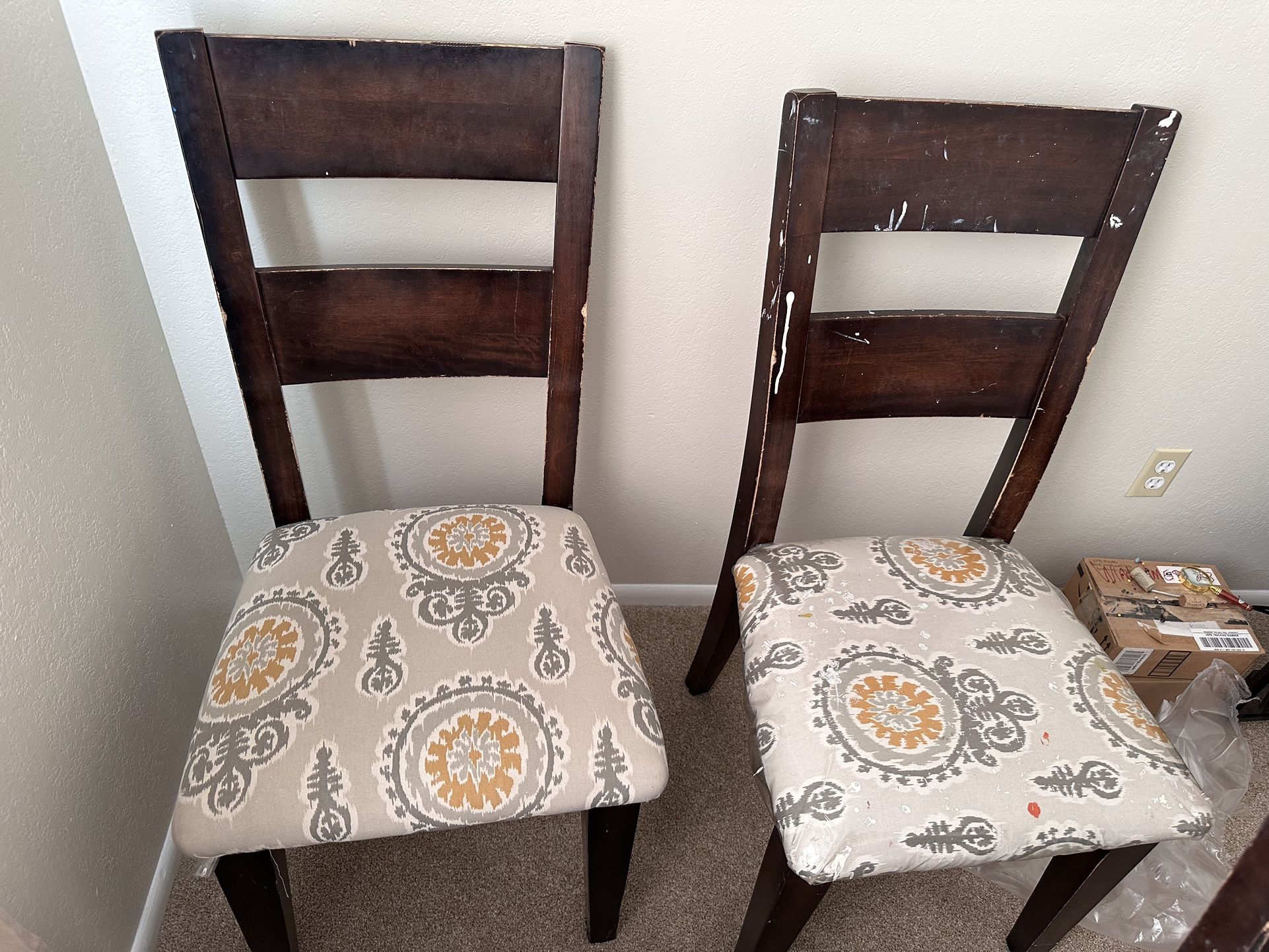 FREE! Cushioned Wood Dining Chairs