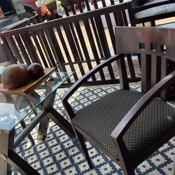 Set Coffee Table With 2 Chairs 