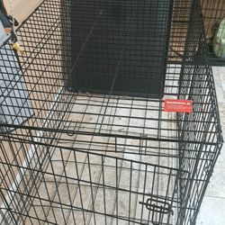 Large Dog Crate With Tray