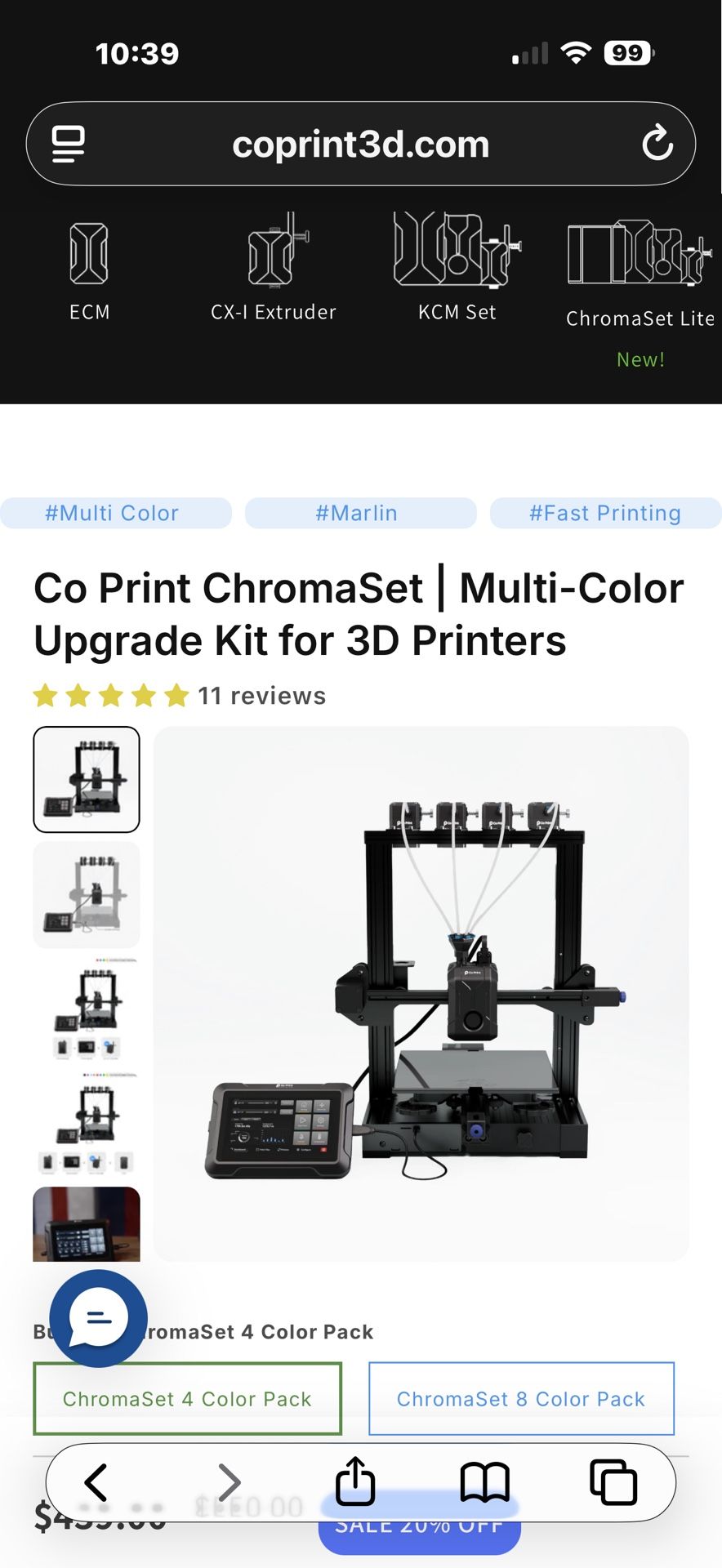 CO-Printer 4 Colors 3d Printer
