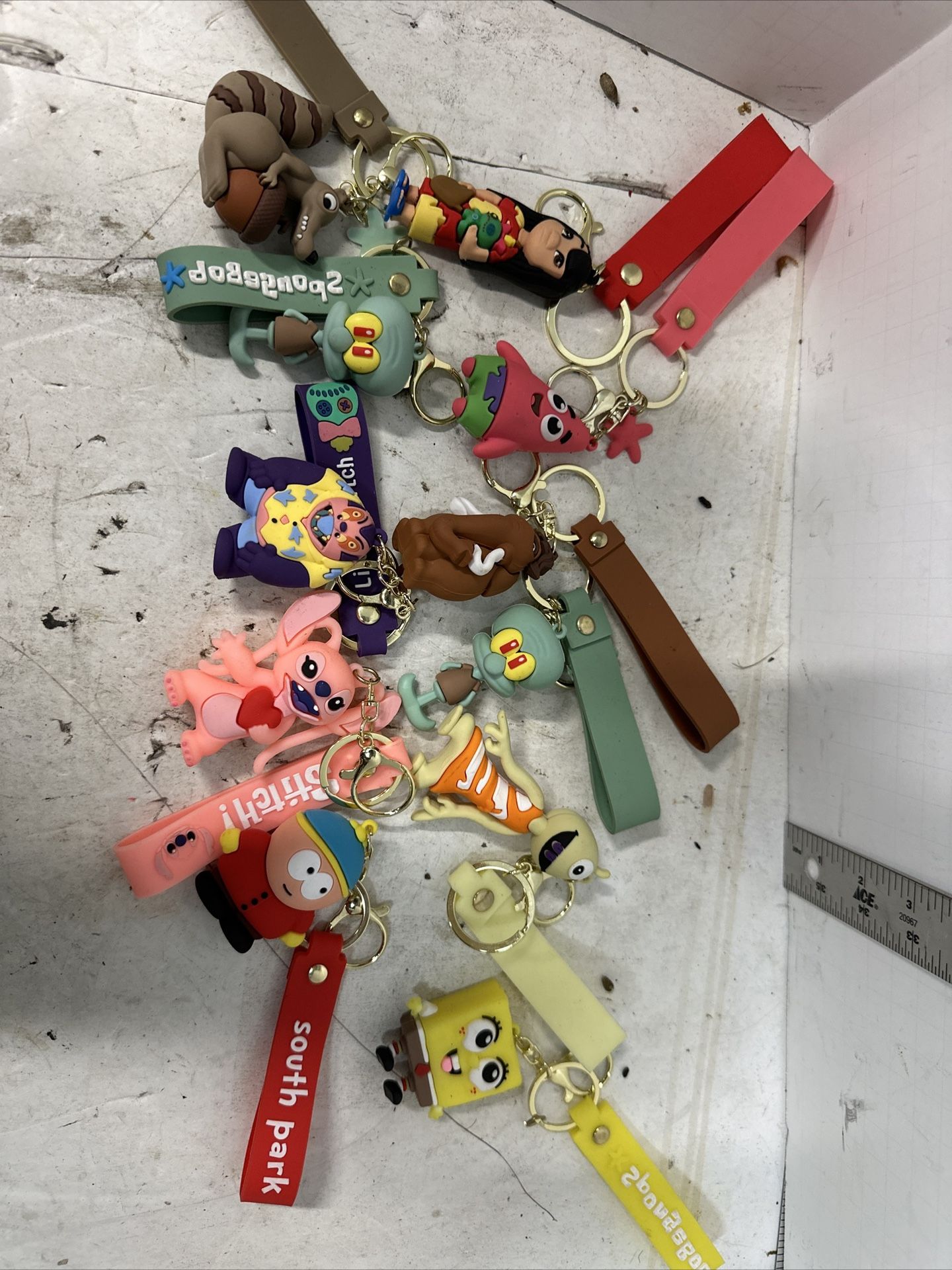 Huge Lot Of Disney Pixar M.i.i Characters Keychains Collectible Disney 11ps #R3