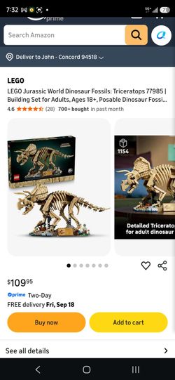Lego dinosaur fossils  Triceratops
