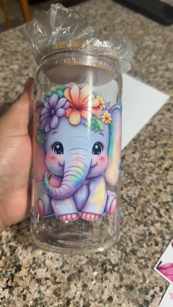 Elephant Glass cup
