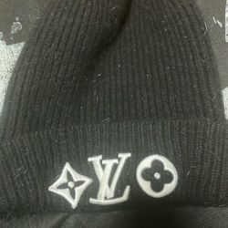 Louis Vuitton Black Monogram Beanie