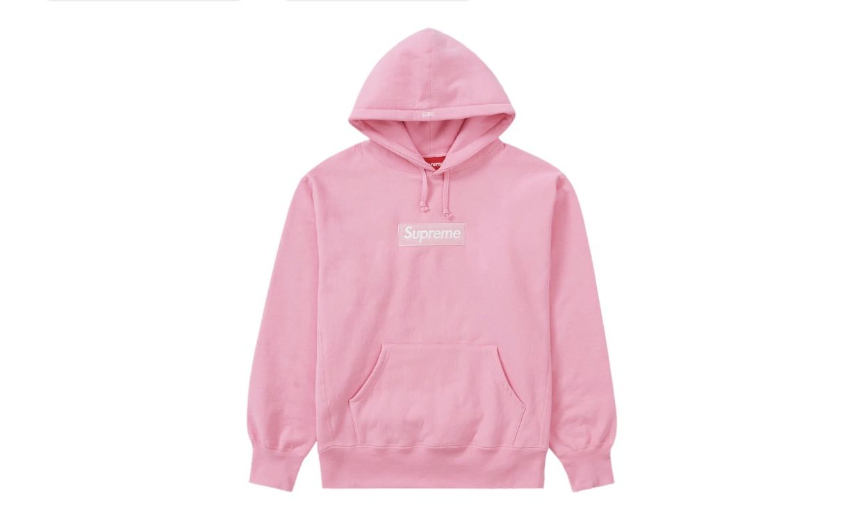 Pink Box Logo Hoodie Supreme Bandana Box Logo Hooded Sweatshirt