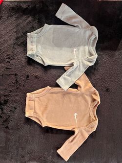 Nike Long‑Sleeve Onesies (2 pcs)