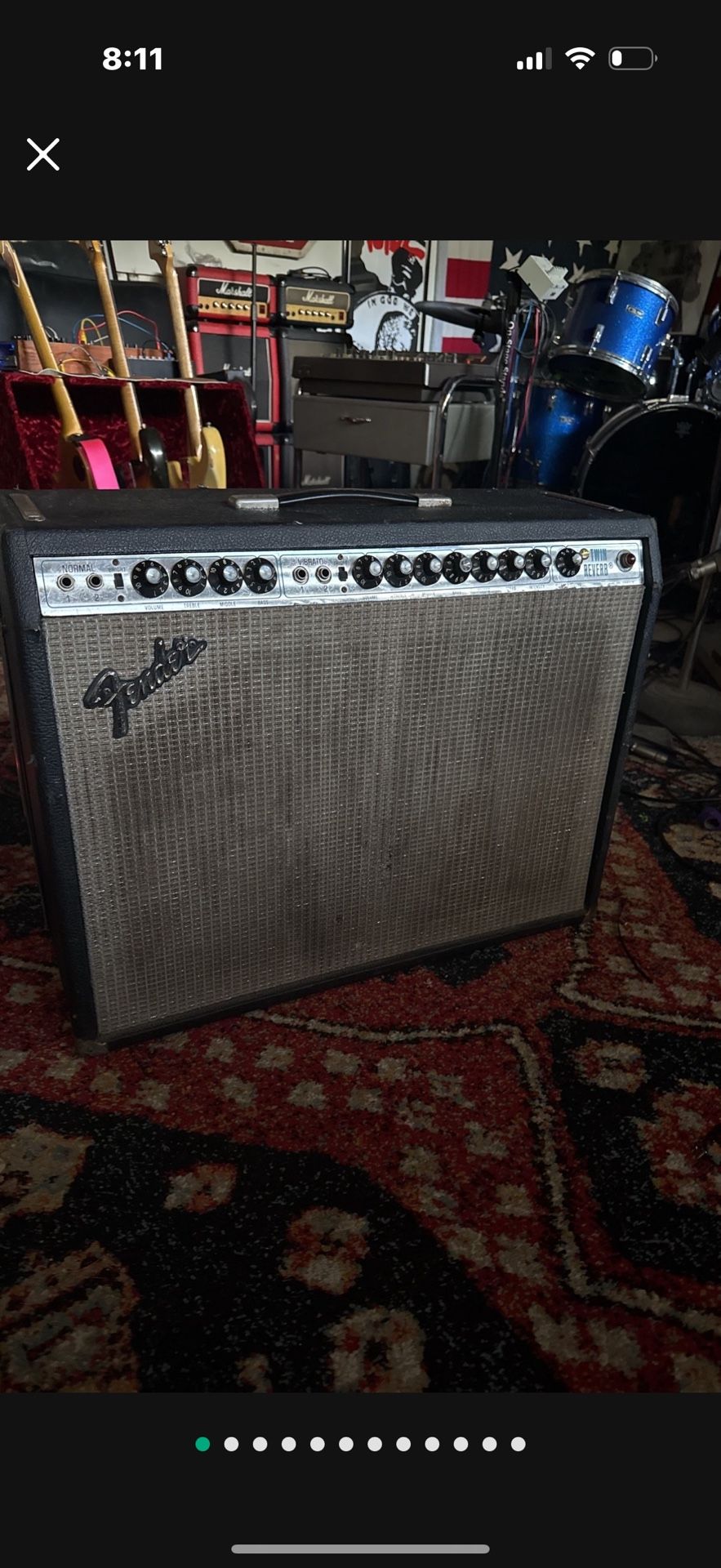 FENDER TWIN REVERB AMPLIFER 1977-REVERB & VIBRATO  🤙 RESTORED