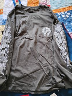 Chrome Hearts Gray Long Sleeve Crewneck Shirt