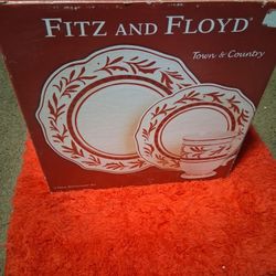 3 Piece Fitz And Floyd Dish Set