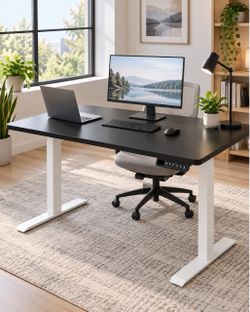 Electric Height-Adjustable Standing Desk – $169.99